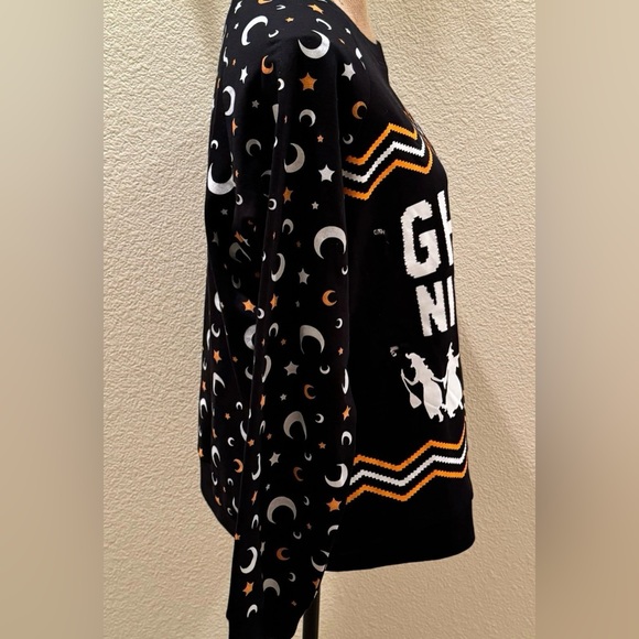 Light Up Halloween Witches “Ghouls Night Out” Pullover Sweatshirt - Picture 8 of 11